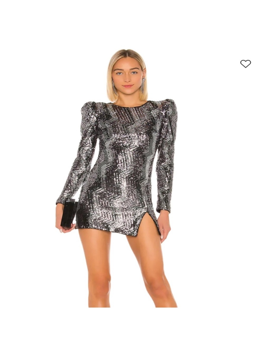Revolve X Michael Costello Metallic Sequins Mini Dress